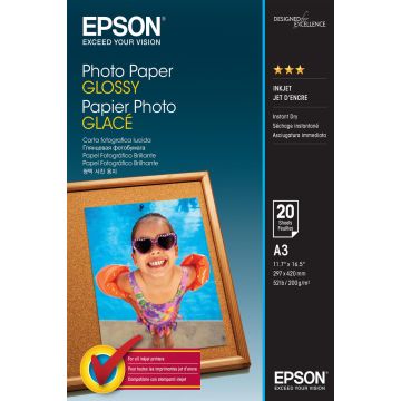 Buy Epson Photo Paper Glossy - A3 - 20 sheets 1