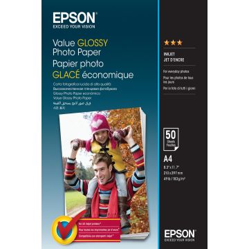 Buy Epson Value Glossy Photo Paper - A4 - 50 sheets 1