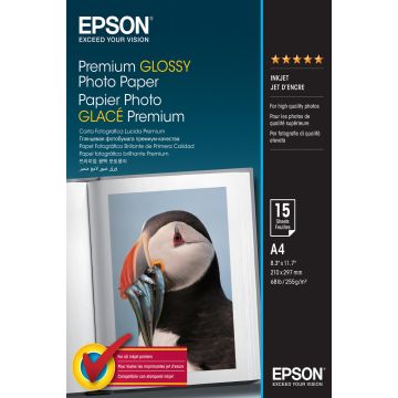 Buy Epson Premium Glossy Photo Paper - A4 - 15 Sheets 1
