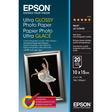 Buy Epson Ultra Glossy Photo Paper - 10x15cm - 20 Sheets 1